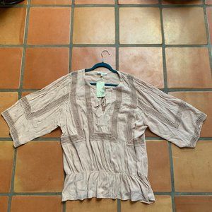 NWT Pastel Black Rainn Tunic size 1X